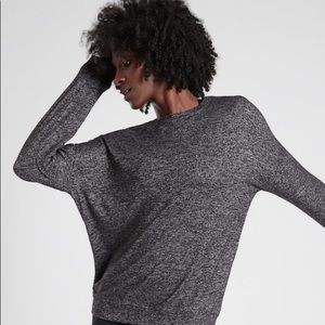 NWOT Athleta Mindful Pullover charcoal heather